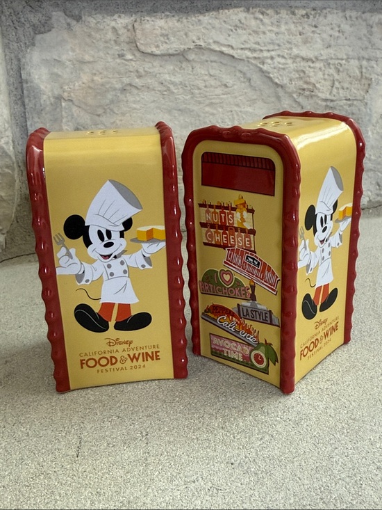 Disney Other - Disney California Adventure Food & Wine Festival Salt & Pepper Shaker Set